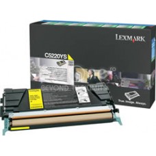 Toner Lexmark C52X Yellow Color Standard Yield Return Program Cartridge -3k - C5220YS